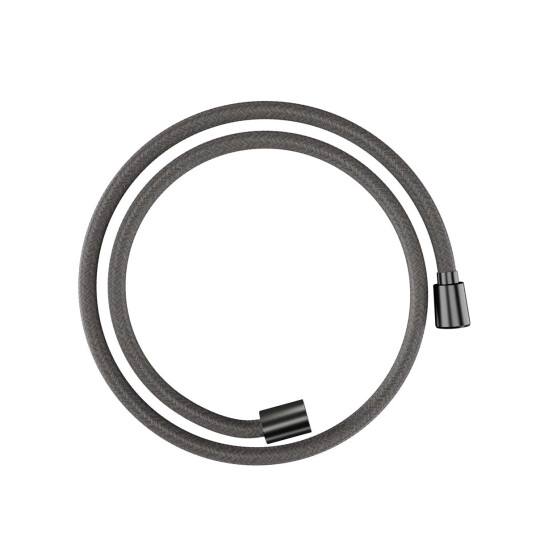 Hansgrohe Designflex Tekstildusjslange 1,25 m, Børstet Sort Krom Hansgrohe Designflex Tekstildusjslange 1,25 m, Børstet Sort Krom