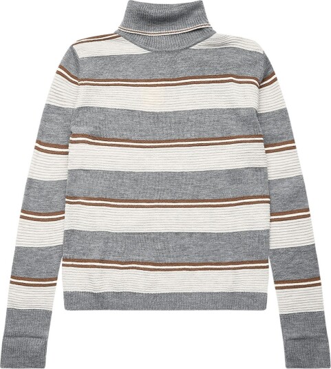 FUB Rollneck Sweater STEEL/LIGHT GREY MELANGE 130 FUB Rollneck Sweater STEEL/LIGHT GREY MELANGE 130