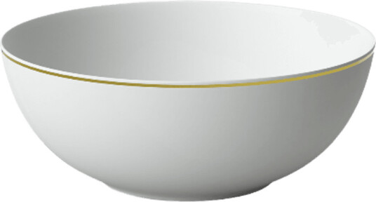 Villeroy & Boch MetroChic rund skål 23 cm i diameter hvit / svart / gull