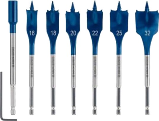 Bosch Expert Selfcut 16-32 mm Bor- og Bitssett for Tre, 7 Deler Bosch Expert Selfcut 16-32 mm Bor- og Bitssett for Tre, 7 Deler