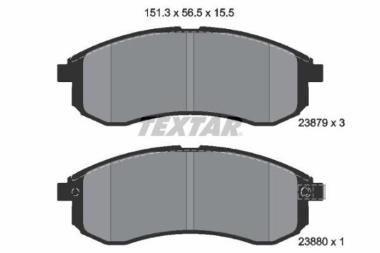 Bremseklosser TEXTAR 2387902 Bremseklosser TEXTAR 2387902