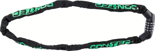 CONTEC SLoc kjedelås med kode 5mm 100cm sort CONTEC SLoc kjedelås med kode 5mm 100cm sort