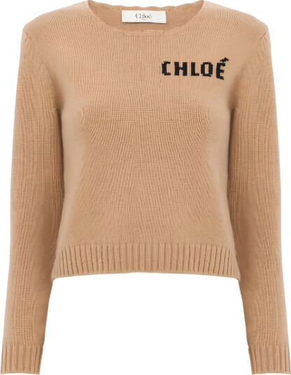 Chloé Dame Strikkevarer Brun S, Chloé Dame Strikkevarer Brun S,