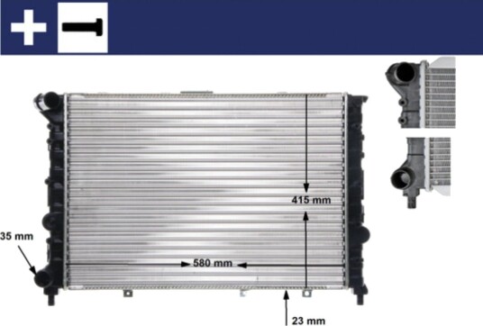 Radiator MAHLE ORIGINAL CR 521 000S