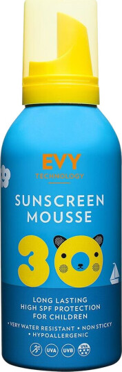 EVY Technology EVY Sunscreen Mousse Kids 30 SPF, 150 ml EVY Technology Mamma & Baby