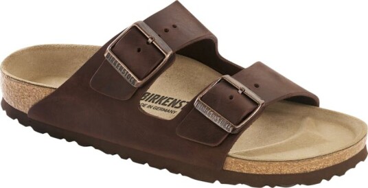 Birkenstock Unisex Arizona Oiled Leather Regular 49, Habana