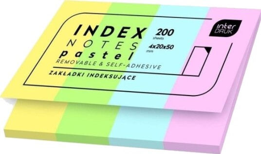 Interdruk Indeksfaner Pastel 200 Stk