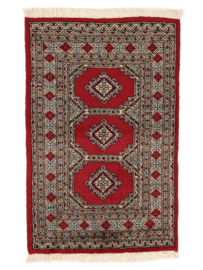 Håndknyttet. Opphav: Pakistan Pakistan Bokhara 2ply Teppe 77x119