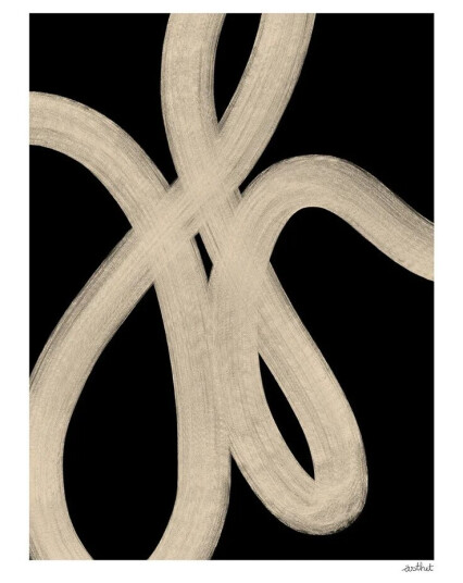 Paper Collective Sand Lines plakat 30 x 40 cm
