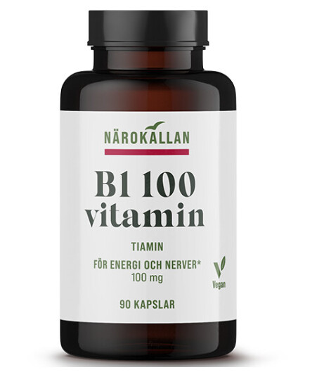 B1 100 mg 90 kapsler B1 100 mg 90 kapsler
