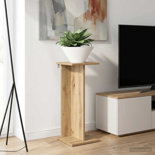 vidaXL Planteholder 2 stk. Artisan eik 25 x 25,5 x 60,5 cm
