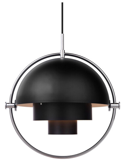 Gubi - Multi-Lite Taklampa, Kromad, Svart - Pendellamper - Louis Weisdorf - Svart Gubi - Multi-Lite Taklampa, Kromad, Svart - Pendellamper - Louis Weisdorf - Svart