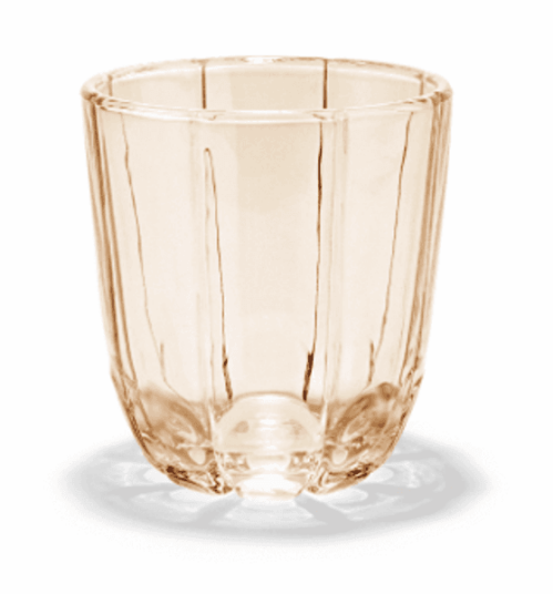 Holmegaard Lily vannglass 32 cl 2-pakning Toffee rose