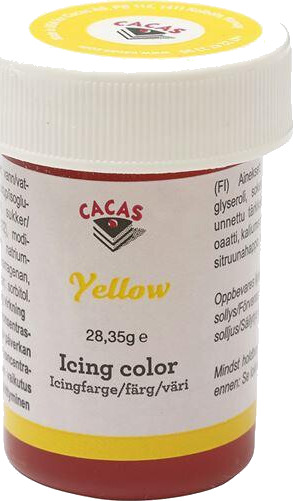 Cacas  Icing/konditorfarge gul