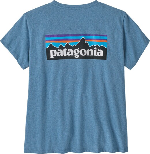 Patagonia Women"s P 6 Logo Responsibili Tee Shore Blue XL