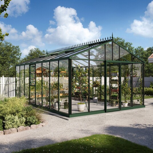 Drivhus Oasen Master Victorian Mørk Grønn, 23,3 M² Drivhus Oasen Master Victorian Mørk Grønn, 23,3 M²