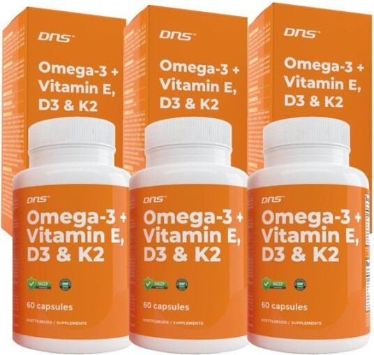 DNS 3-Pack Omega-3 + Vitamin E, D3 & K2 3x 60 DNS 3-Pack Omega-3 + Vitamin E, D3 & K2 3x 60