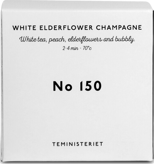 Teministeriet Signature 150 White Elderflower Champagne   Boks Te