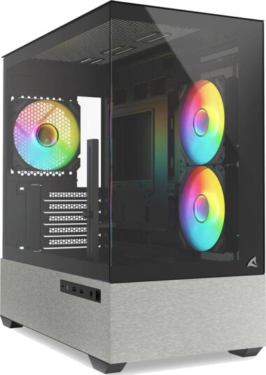 Sharkoon MK7 ARGB mATX Kabinett med Dobbelt Glass Svart Sharkoon MK7 ARGB mATX Kabinett med Dobbelt Glass Svart
