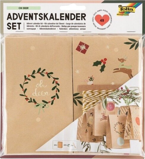 Folia Adventskalender-Poser Og Tall
