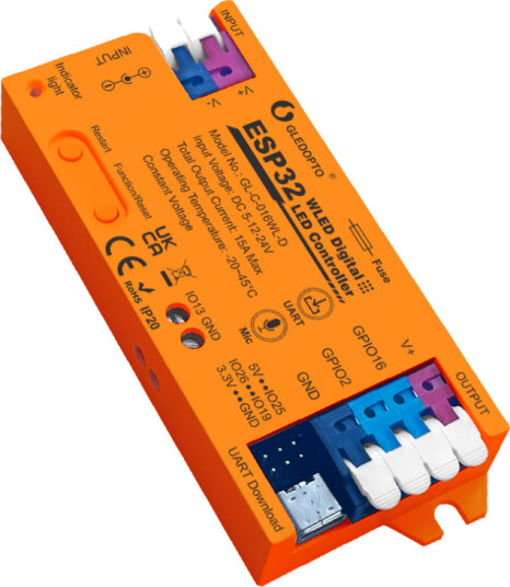 Gledopto Gledopto GL C 016WL D WLED kontroller 5V 75W 12V 180W 24V 360W Gledopto Gledopto GL C 016WL D WLED kontroller 5V 75W 12V 180W 24V 360W