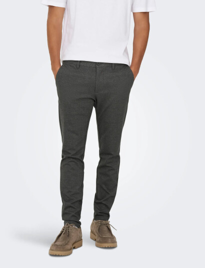 ONLY & SONS Onsmark Slim Check 020960 Pant Noos - Black - 34 x 34