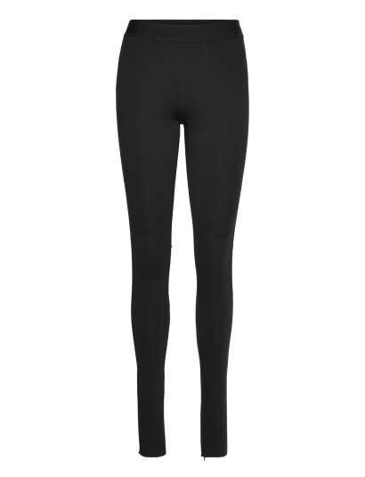 Monki Zipped Stretchy Trousers - Black - M