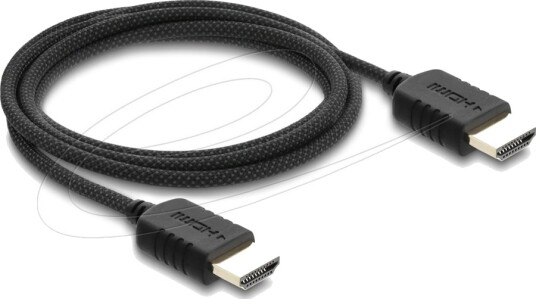 Delock High Speed Hdmi Kabel Hdmi Hann Til Hdmi Hann 2 M Tredobbeltskjermet Koaksial Svart 8 K 60 Hz 7680 X 4320 Støtte 5 K 120 Hz 5120 X 2880 Støtte 4 K 240 Hz 3840 X 2160 Støtte Earc Båndbredde På 48 Gbps