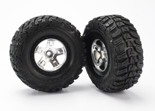 Traxxas 5881 Tires & Wheels Kumho/SCT 2WD Front 2