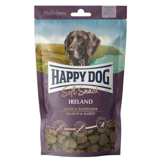 Happy Dog Soft Snack Ireland 100g med Laks og Kanin