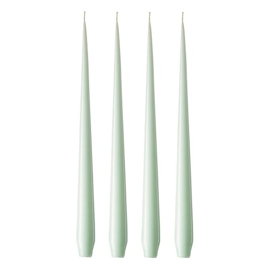 Ester & Erik lys32 cm 4-stk. lakket Water mint 03-0