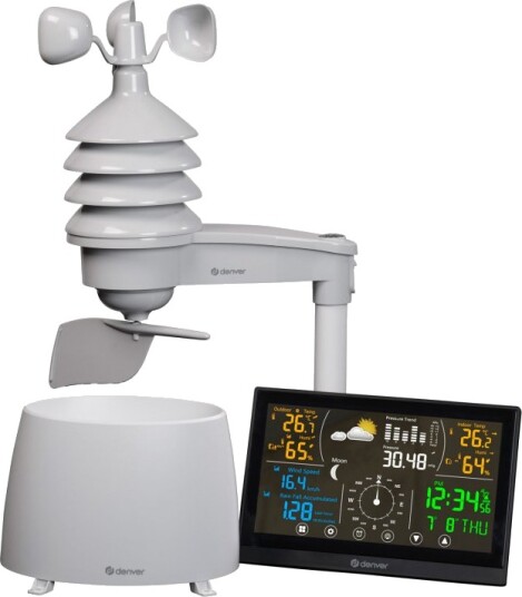 Denver Väderstation Vind och regn sensor Färgskärm WS 650 Denver Väderstation Vind och regn sensor Färgskärm WS 650