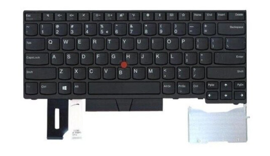 Lenovo Lite-On - Brbart tastatur - til utskifting - Amerikansk Engelsk - Svart