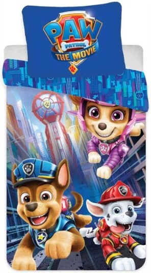 Licens Paw Patrol The Movie Sengetøy 100x140 cm 2 i 1 sengetøy 100% bomull Licens Paw Patrol The Movie Sengetøy 100x140 cm 2 i 1 sengetøy 100% bomull