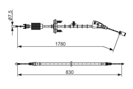 Bremsewire BOSCH 1 987 482 797