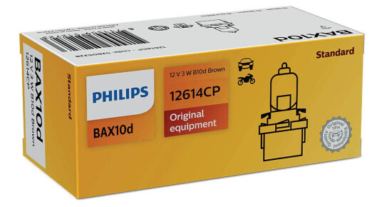 Philips Pære B10d Brown Halogen Bax 10 Pakning