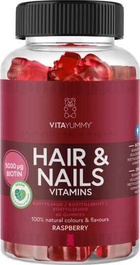 VitaYummy Hair & Nails Raspberry - 60 Stk