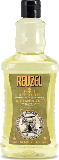 Reuzel 3-in-1 Sjampo 1000 ml med Tea Tree - Allsidig Sjampo for Dame og Herre Reuzel 3-in-1 Sjampo 1000 ml med Tea Tree - Allsidig Sjampo for Dame og Herre