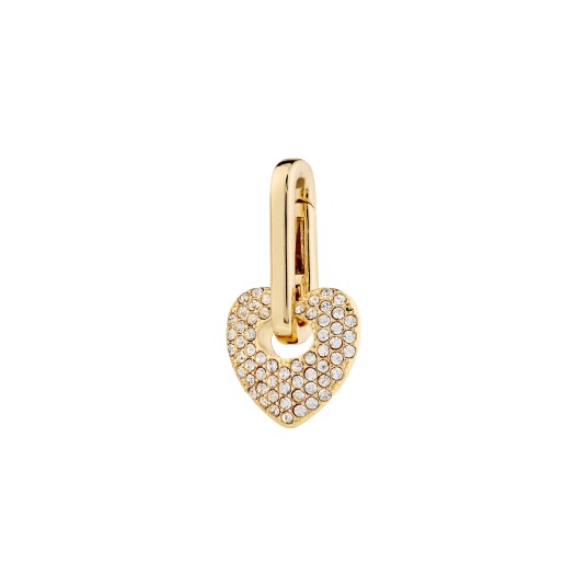 Pilgrim CHARM krystallhjerteanheng gullbelagt
