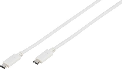 Vivanco 45293 1 M Usb C Usb C Usb 3.2 Gen 2 3.1 Gen 2 Hankjønn/Hankjønn Hvit