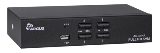 Argus Kvm As-41Ha - Kvm / Lydsvitsj - 4 X Kvm/Lyd - Stasjonær Argus Kvm As-41Ha - Kvm / Lydsvitsj - 4 X Kvm/Lyd - Stasjonær