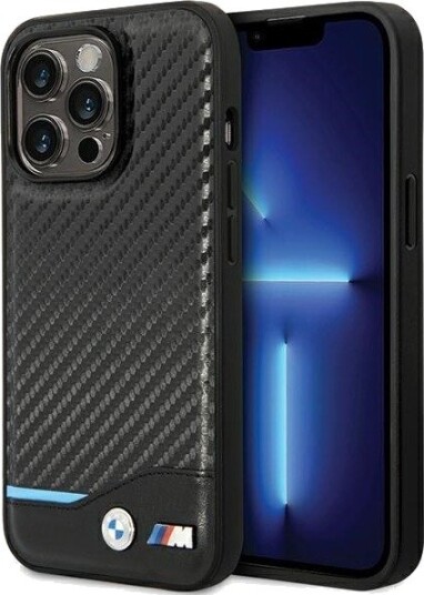 BMW Hardt Deksel i Karbon for iPhone 13 Pro Max 6,7" Svart
