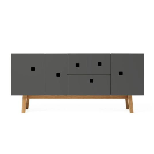 Zweed Peep M2 Mediabenk Slate Grey/Eikben Zweed Peep M2 Mediabenk Slate Grey/Eikben