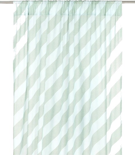 NOBODINOZ Sheer Coton Voile Curtain Wendy - Green - ONE SIZE x 280