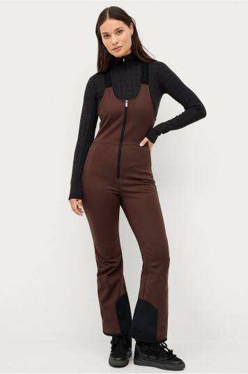 Áhkká Gold Softshell Bib Ski Pant Brun