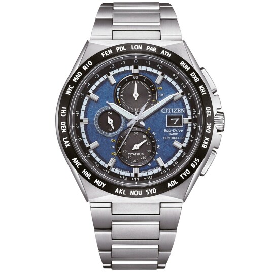 Citizen Eco Drive Radio Controlled AT8238 84L Herre 43 mm Analog Kvarts urverk Safirglass