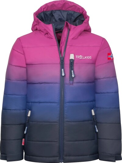 TrollKids Kids Hemsedal Snow Jacket   BRIGHT BERRY/NAVY   116