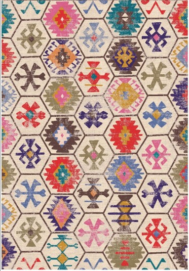 Wilton teppe Kulu multi Størrelse: 130 x 190 cm