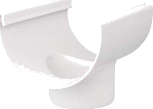 Plastmo tut, 12", Ø110mm, hvit