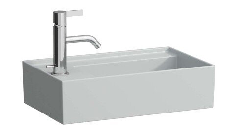 Kartell Laufen servant, 46x28 cm, venstre, matt grå Kartell Laufen servant, 46x28 cm, venstre, matt grå